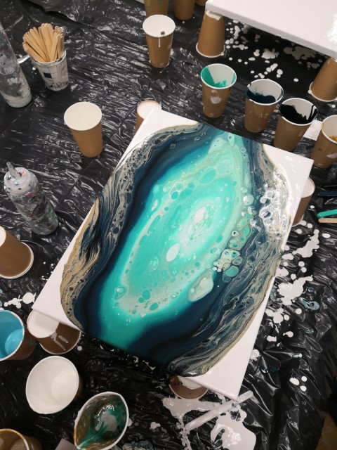 XL Akrüülvalamine - Vein & Pintsel